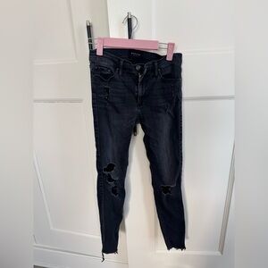 Black orchid jeans, distressed
